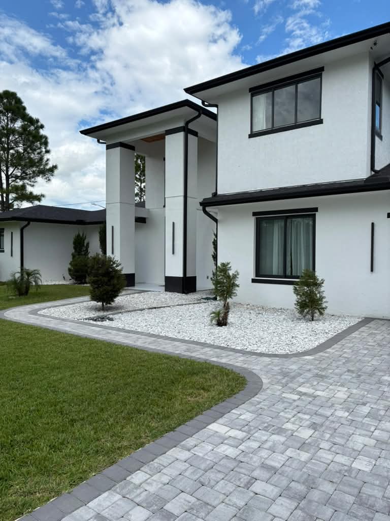 Professional paver walkway installation in Central Florida