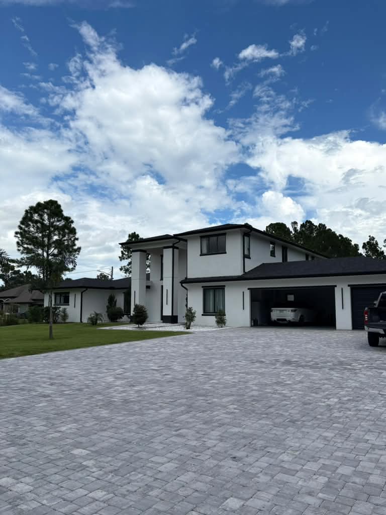 Professional paver driveway installation by Prime Pro Pavers in Central Florida